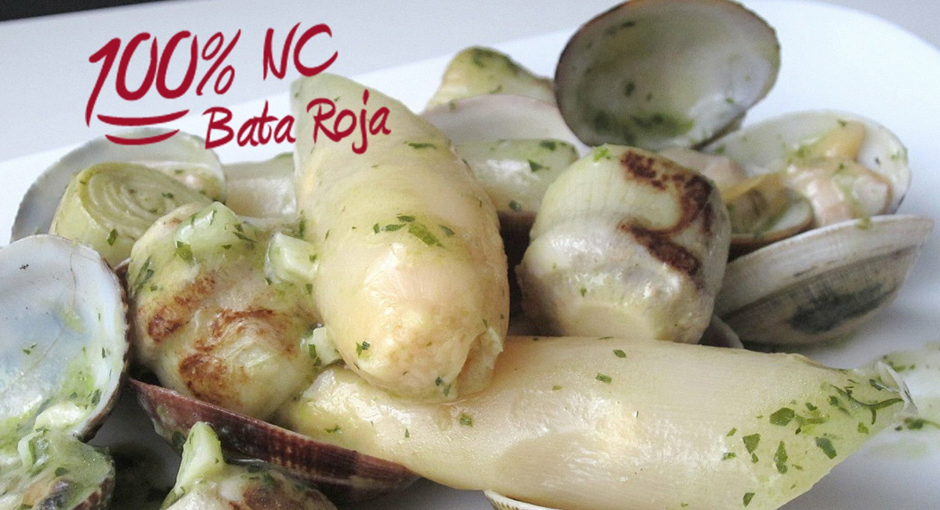 Almejas con Alcachofas y Espárragos Almejas con Alcachofas y Espárragos